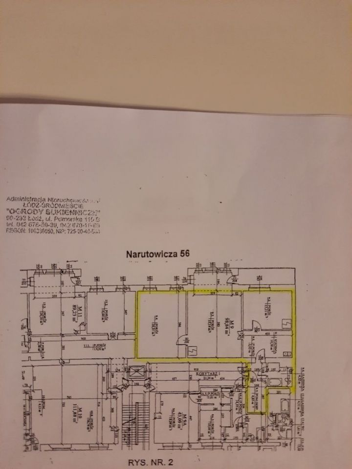 Mieszkanie 3-pokojowe Łódź Śródmieście, ul. Prezydenta Gabriela Narutowicza
