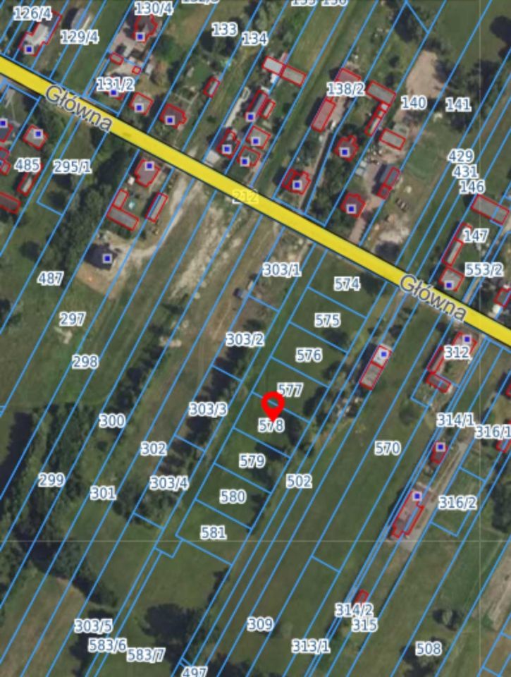 Działka budowlana Stare Grabie, ul. Główna. Zdjęcie 1