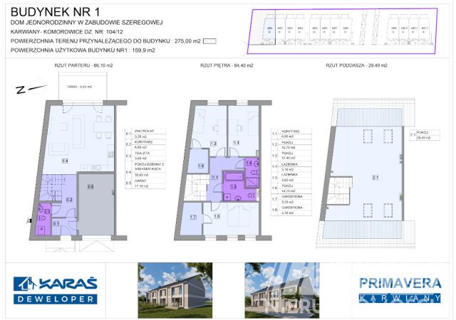 dom szeregowy, 5 pokoi Karwiany, ul. Wiosenna. Zdjęcie 11