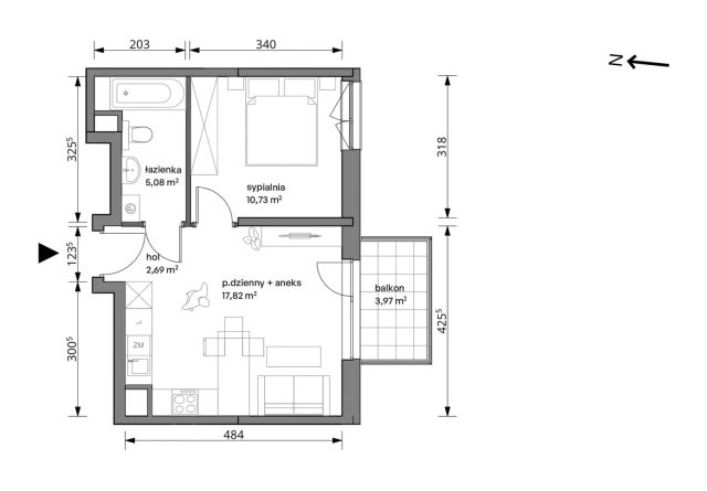 Mieszkanie 2-pokojowe Warszawa Włochy, ul. Trzcinowa. Zdjęcie 7