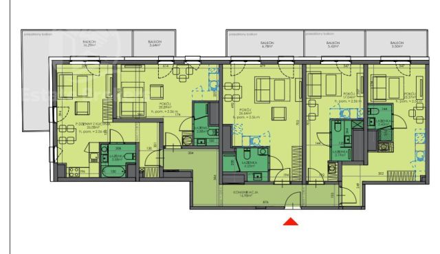 Mieszkanie 5-pokojowe Wrocław Krzyki, ul. Nyska. Zdjęcie 4