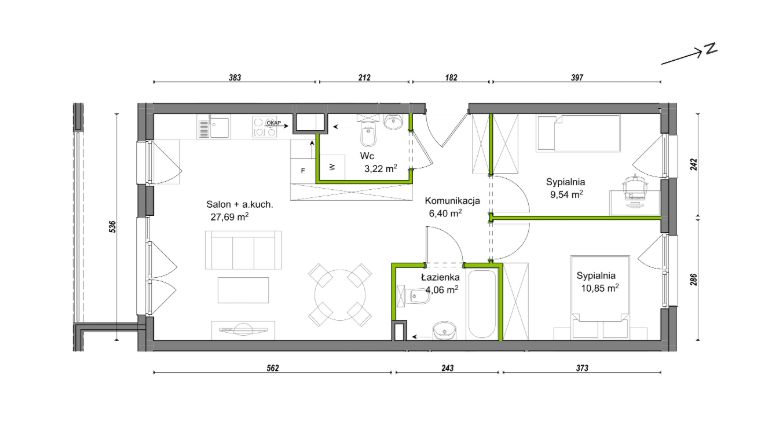 Mieszkanie 3-pokojowe Wrocław Ołtaszyn, ul. Orawska. Zdjęcie 8