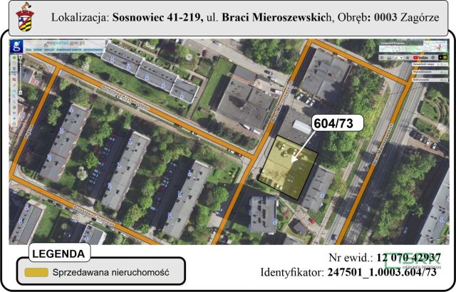 Działka inna Sosnowiec Zagórze, ul. Braci Mieroszewskich. Zdjęcie 1