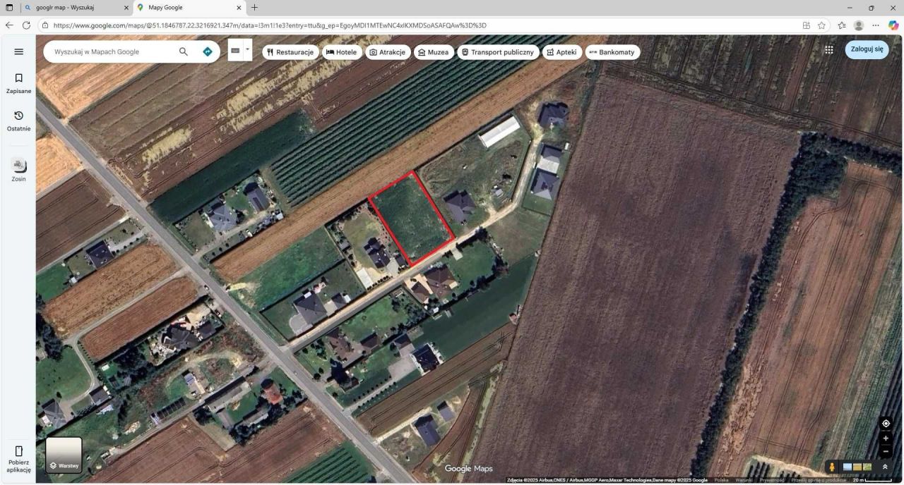 Działka budowlana Zosin