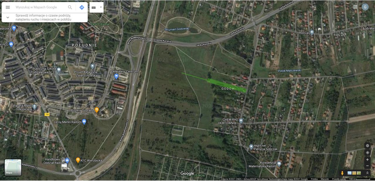 Działka budowlana Radom Godów, ul. Wiejska. Zdjęcie 3