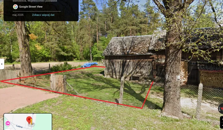 Działka rolno-budowlana Białowieża, ul. Wojciechówka