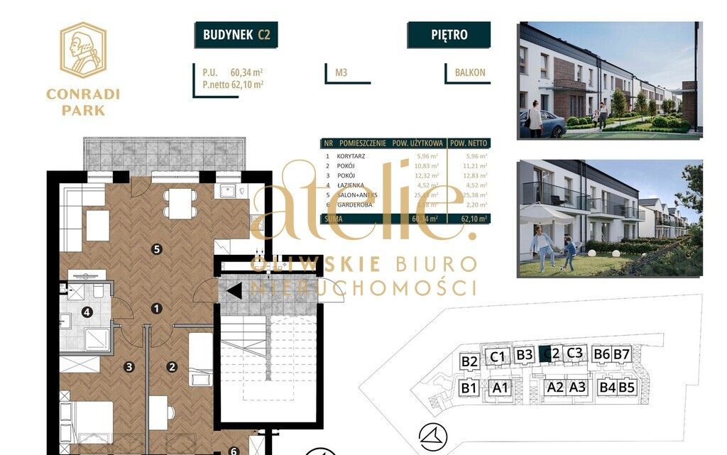 Mieszkanie 3-pokojowe Bąkowo, ul. Kasztanowa. Zdjęcie 5