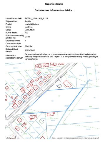 Działka rolno-budowlana Lubliniec Steblów, ul. Częstochowska. Zdjęcie 3