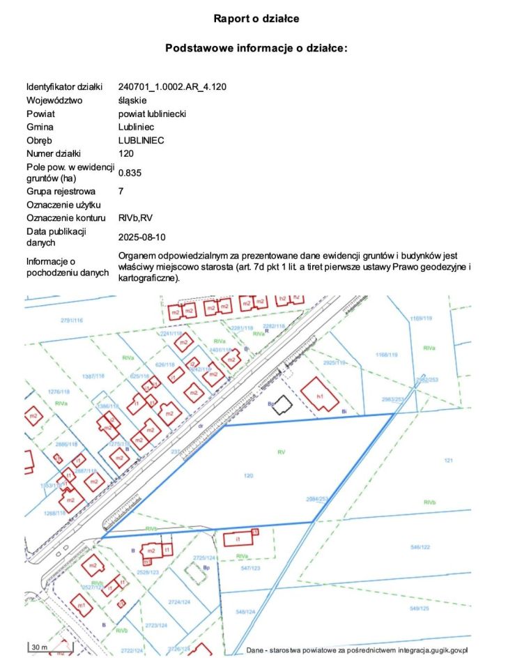 Działka rolno-budowlana Lubliniec Steblów, ul. Częstochowska. Zdjęcie 3