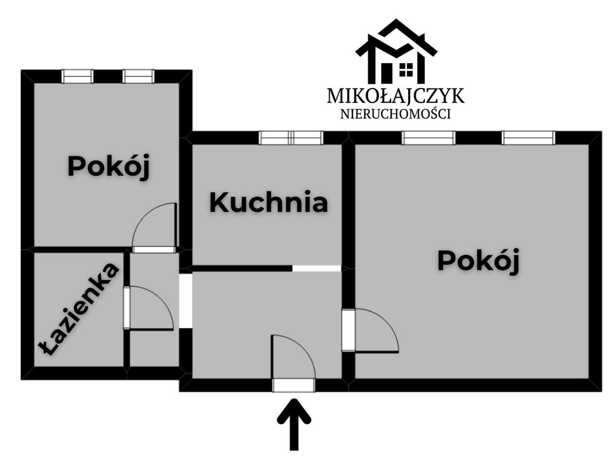 Mieszkanie 2-pokojowe Bartoszyce, pl. Konstytucji 3 Maja. Zdjęcie 10