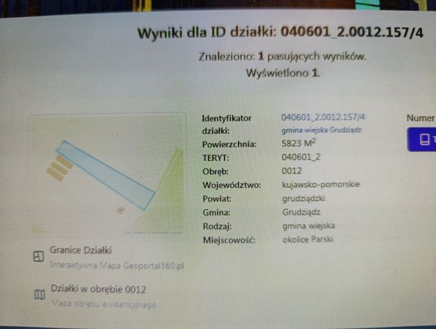 Działka rolno-budowlana Parski. Zdjęcie 1