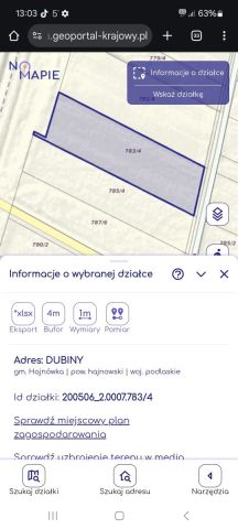 Działka rolna Dubiny, ul. Torowa. Zdjęcie 1