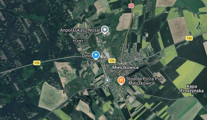 Działka inwestycyjna Mieszkowice, ul. Księcia Józefa Poniatowskiego