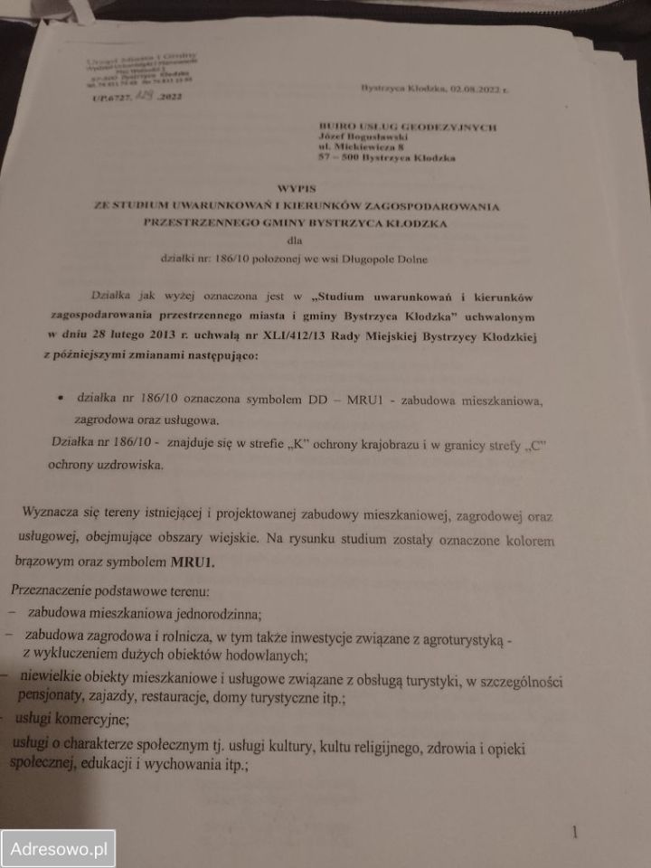 Działka budowlana Długopole Dolne. Zdjęcie 4