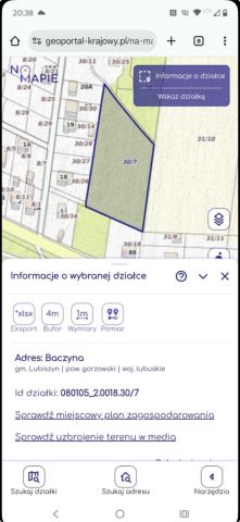 Działka rolno-budowlana Baczyna, ul. Osiedle Młodych. Zdjęcie 1