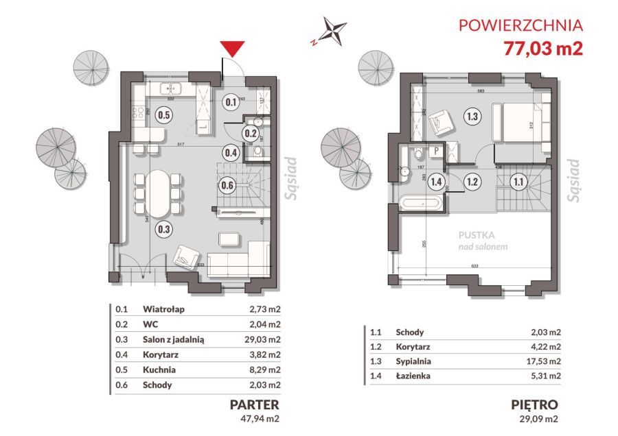 bliźniak, 3 pokoje Gdańsk Osowa. Zdjęcie 12
