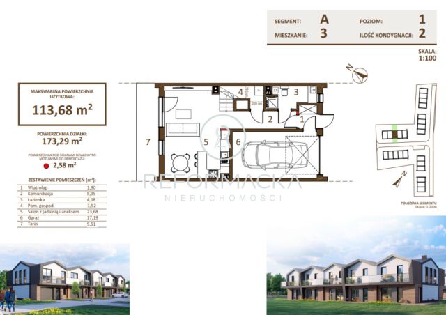 dom szeregowy, 5 pokoi Rzeszów Słocina. Zdjęcie 7