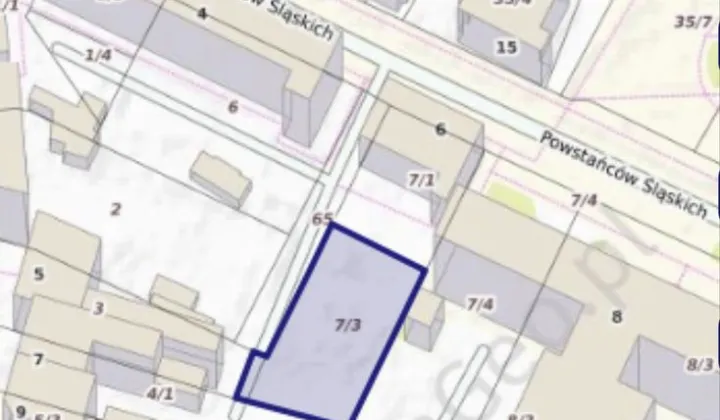Działka inwestycyjna Zawiercie, ul. Powstańców Śląskich