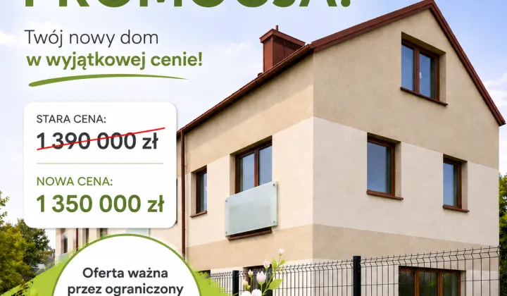 bliźniak, 5 pokoi Sulejówek, ul. Przybosia