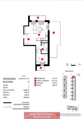 Mieszkanie 2-pokojowe Wrocław Partynice. Zdjęcie 13