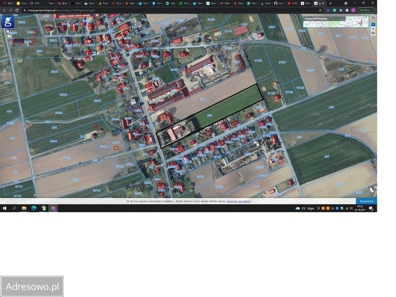 Działka budowlana Uciechów. Zdjęcie 2