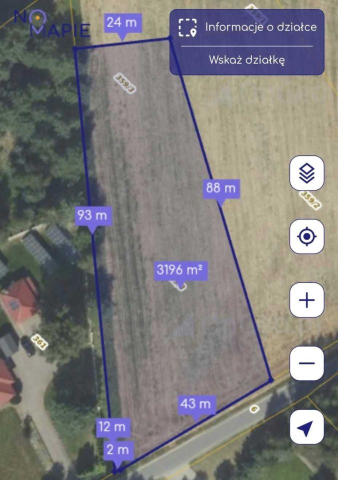 Działka budowlana Krusze. Zdjęcie 3