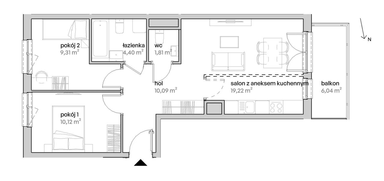 Mieszkanie 3-pokojowe Poznań Starołęka, ul. Unii Lubelskiej. Zdjęcie 7