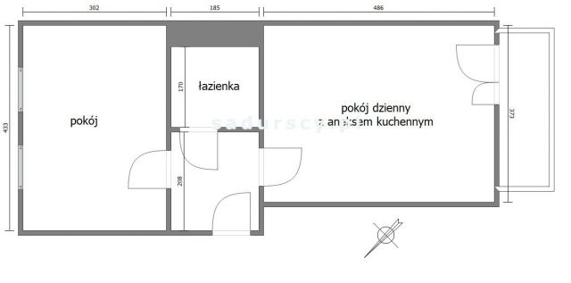 Mieszkanie 2-pokojowe Kraków Grzegórzki, ul. Podmiejska. Zdjęcie 1