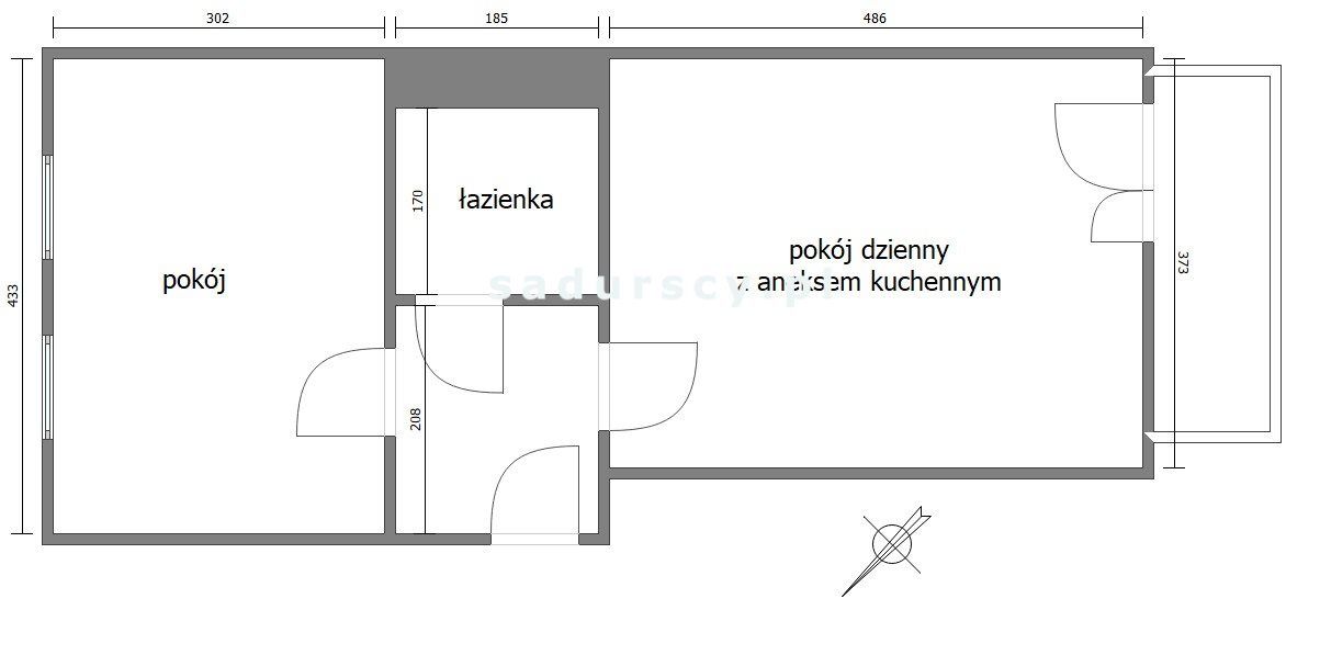 Mieszkanie 2-pokojowe Kraków Grzegórzki, ul. Podmiejska