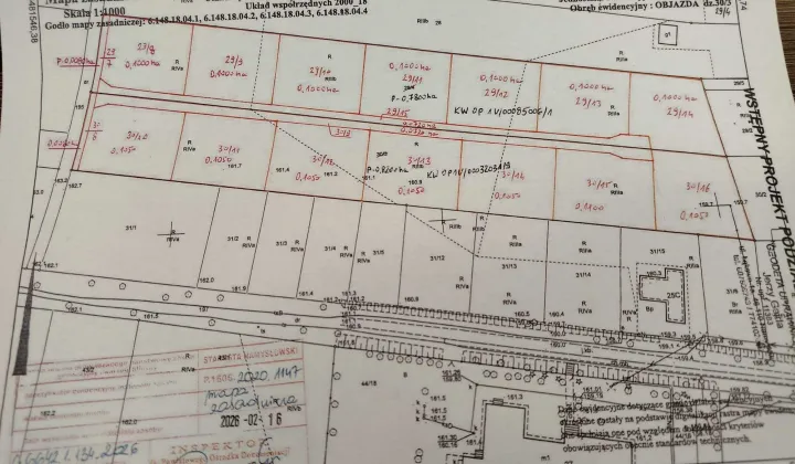 Działka budowlana Objazda