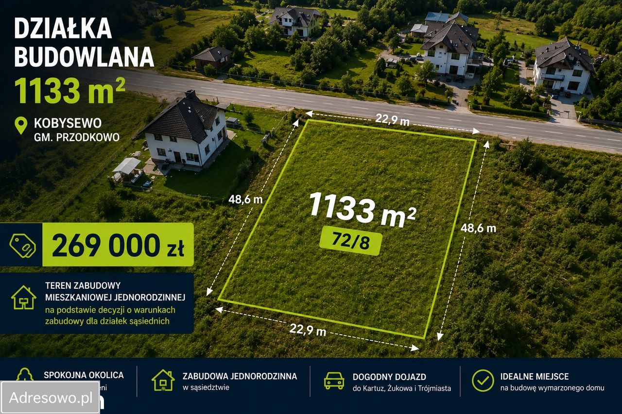 Działka budowlana Kobysewo. Zdjęcie 2