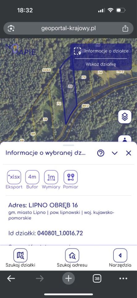 Działka rolno-budowlana Lipno