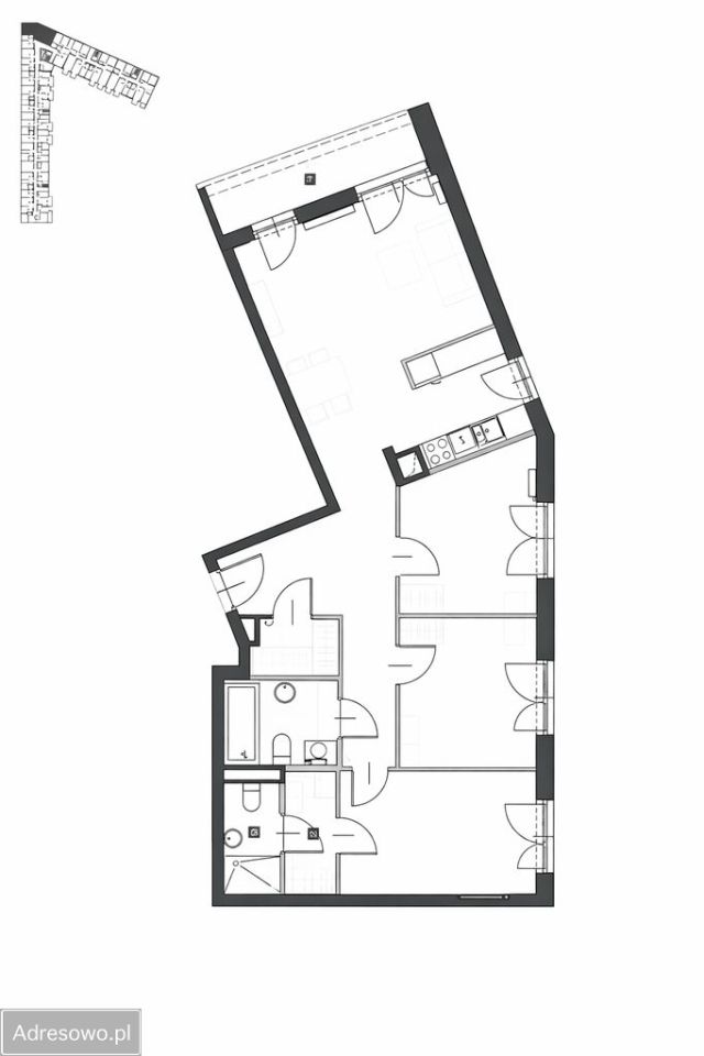 Mieszkanie 4-pokojowe Warszawa Żoliborz, ul. Jerzego Ficowskiego. Zdjęcie 11