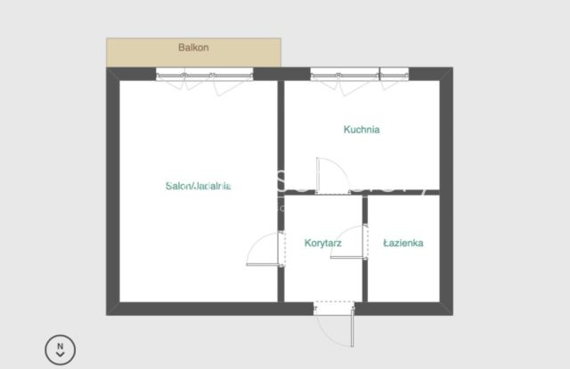 Mieszkanie 1-pokojowe Łódź Bałuty, ul. Murarska. Zdjęcie 8