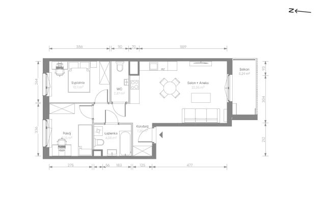 Mieszkanie 3-pokojowe Warszawa Chrzanów, ul. Szeligowska. Zdjęcie 7