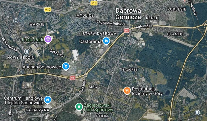 Mieszkanie 3-pokojowe Sosnowiec Zagórze, ul. Jana Długosza