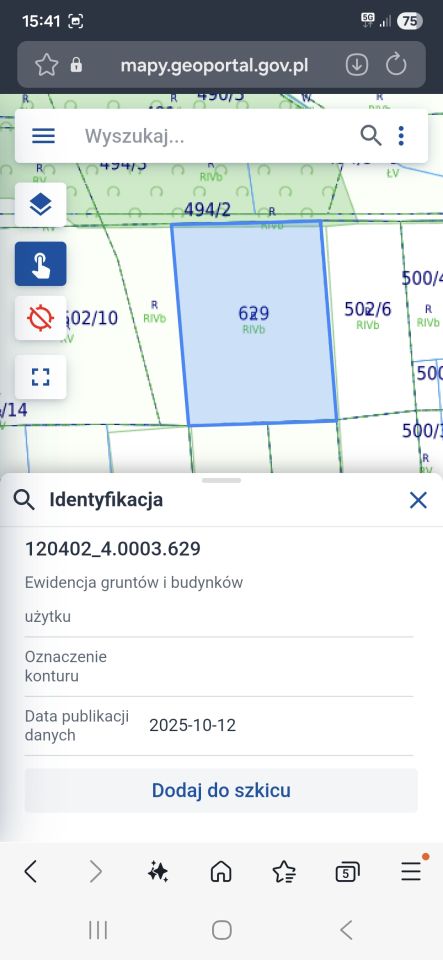 Działka budowlana Dąbrowa Tarnowska, ul. Leśna. Zdjęcie 3