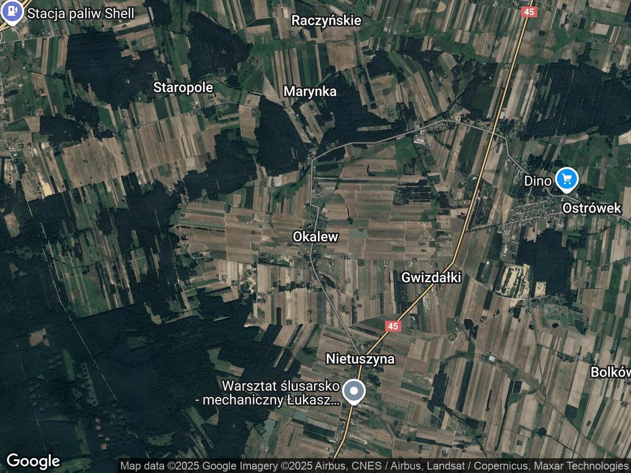 Działka rolna Okalew