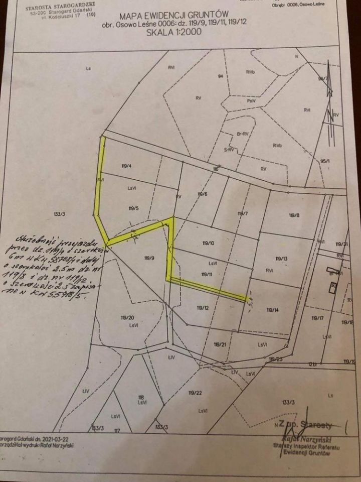 Działka rolno-budowlana Osowo Leśne. Zdjęcie 2