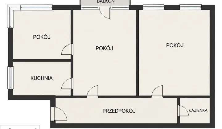 Mieszkanie 3-pokojowe Złotoryja Centrum, pl. Władysława Reymonta