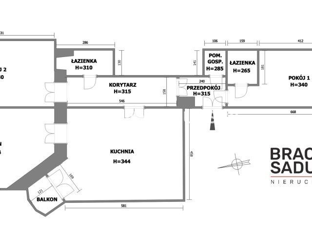 Mieszkanie 4-pokojowe Kraków Grzegórzki, ul. Aleksandra Lubomirskiego. Zdjęcie 3