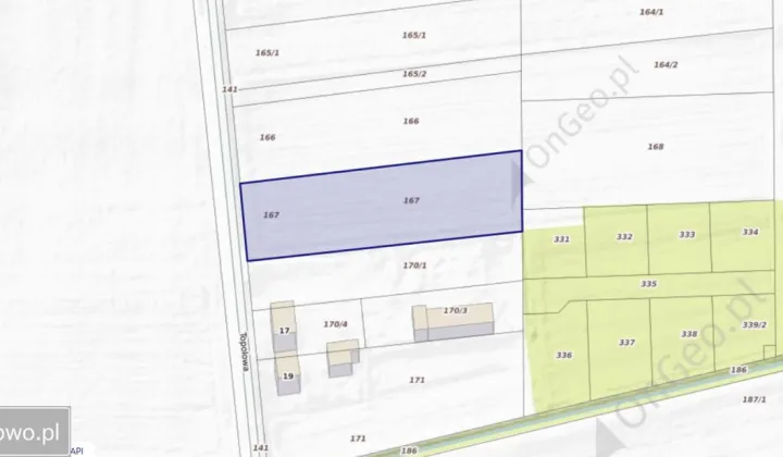 Działka budowlana Dominowo, ul. Topolowa