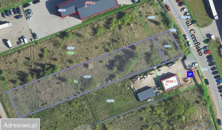 Działka inwestycyjna Zawiercie, ul. Cerefisko