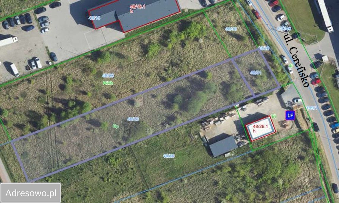 Działka inwestycyjna Zawiercie, ul. Cerefisko. Zdjęcie 1