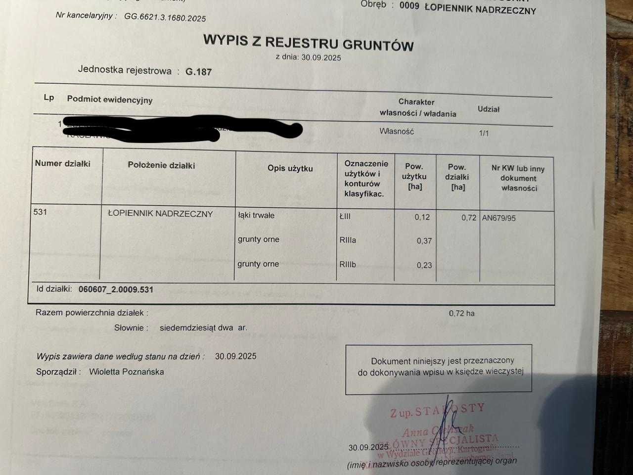 Działka rolno-budowlana Łopiennik Nadrzeczny. Zdjęcie 4