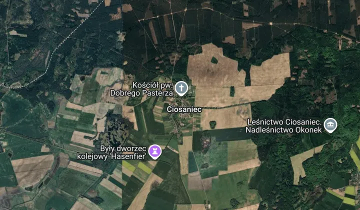 Działka rolna Ciosaniec