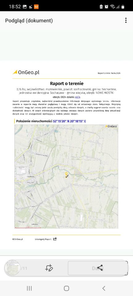 Działka budowlana Nowe Mostki. Zdjęcie 14