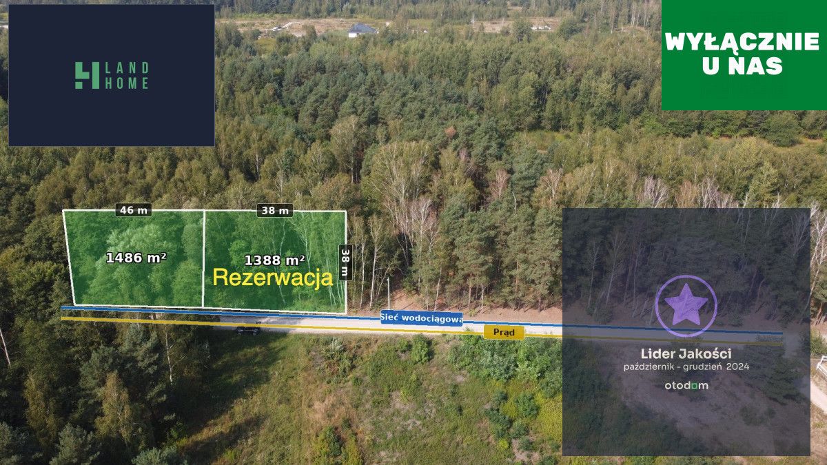 Działka budowlana Żanęcin, ul. Gościniec. Zdjęcie 1