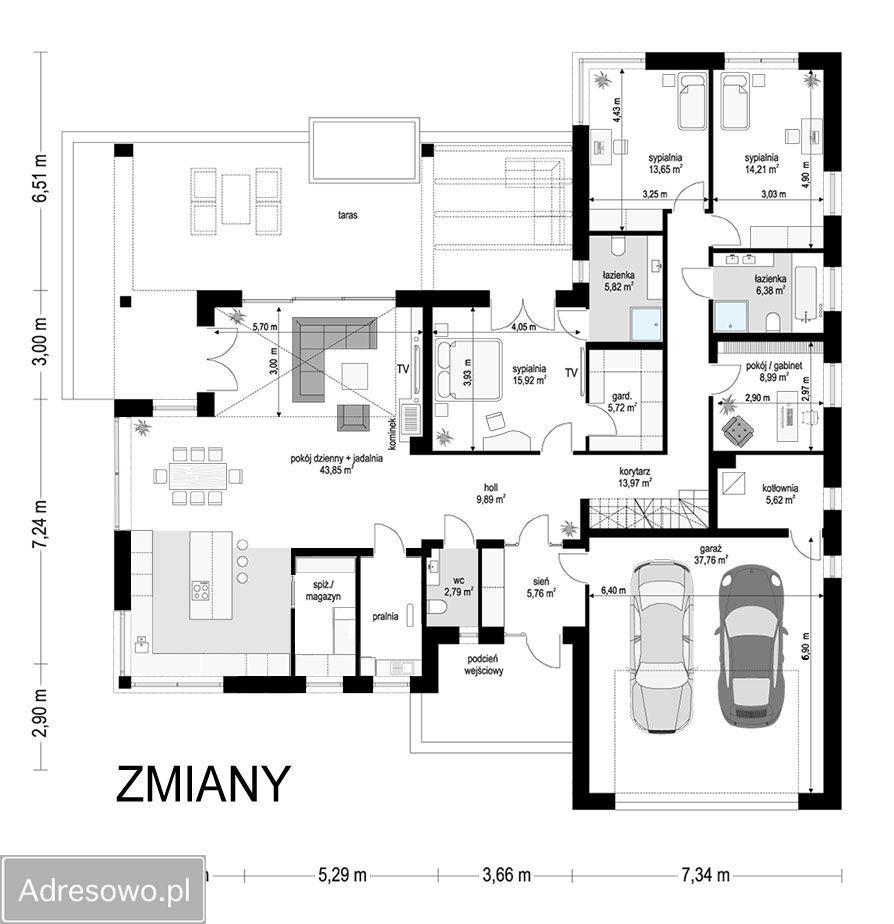 dom wolnostojący, 5 pokoi Jonkowo, ul. Grabowa. Zdjęcie 3