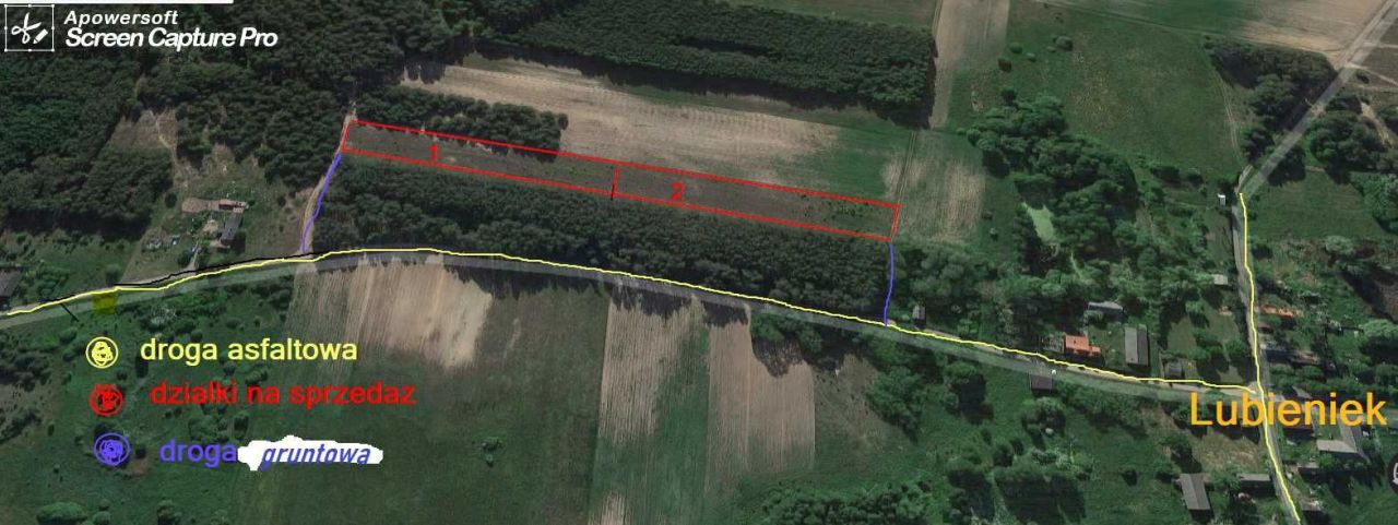 Działka budowlana Lubieniek. Zdjęcie 5